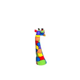 MEDIUM WOODEN GIRAFFE HEAD – COLORFUL