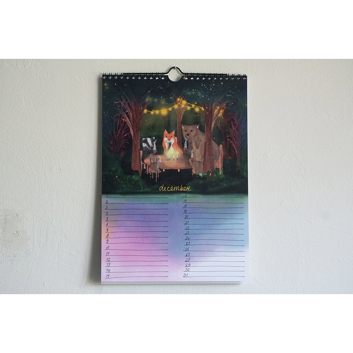 Calendar Forest animals