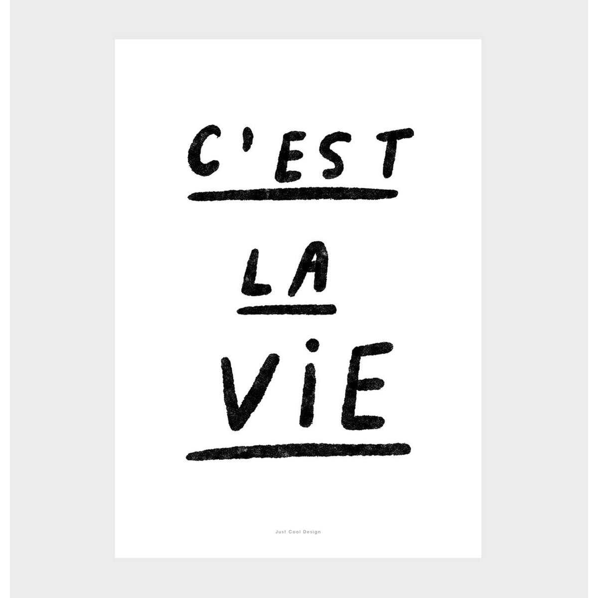 A5 Quote Wall Art Print | C'est la vie