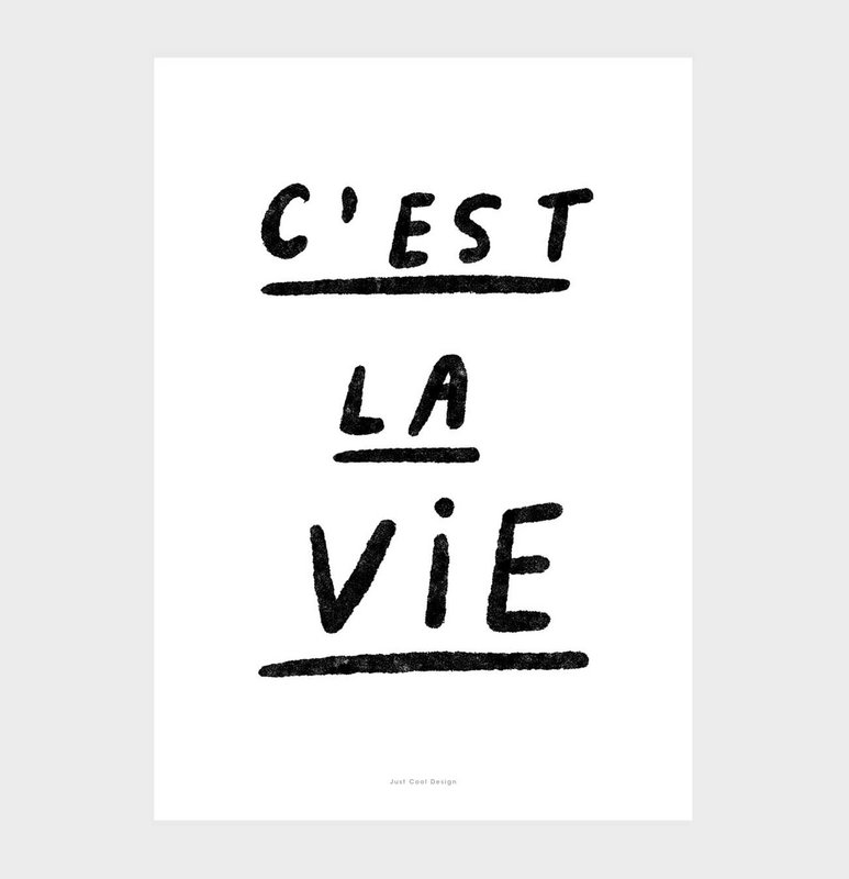 A5 Quote Wall Art Print | C'est la vie