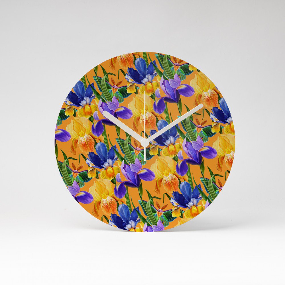 ​ PETITE ORCHID MDF wall clock / wall clock ⌀13cm
