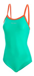T8120-44 | Women's sports swimsuit - sustainable, Econyl® Recycled, made in EU, quick -drying - lime miz