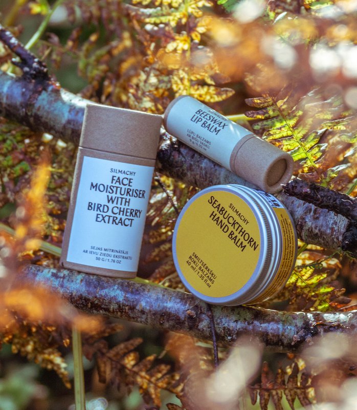 Nurishing Skincare Trio para Autumn & Winter - Lip & Hand Balm + Face Moisturizer with Birch Cherry - Calidad artesanal