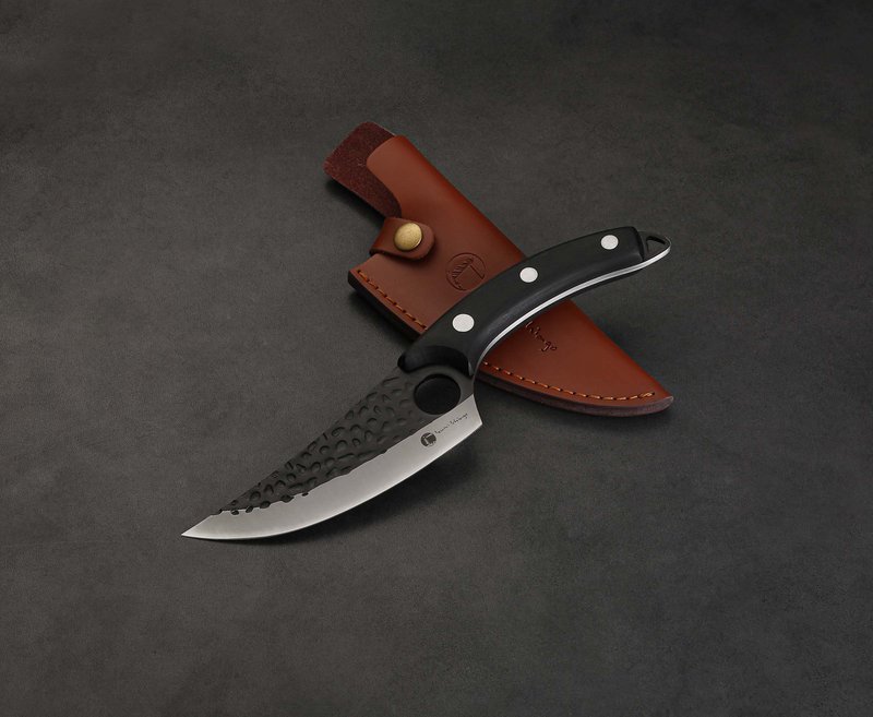 IZUMI ICHIAGO Outdoor Küchenmesser , Schwarzes Pakkaholz