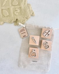 Træstempelsæt · Sinterklaas (8 mønstre, dobbeltsidet)