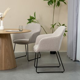 Neve eetstoelen [set van 2] [boucle]