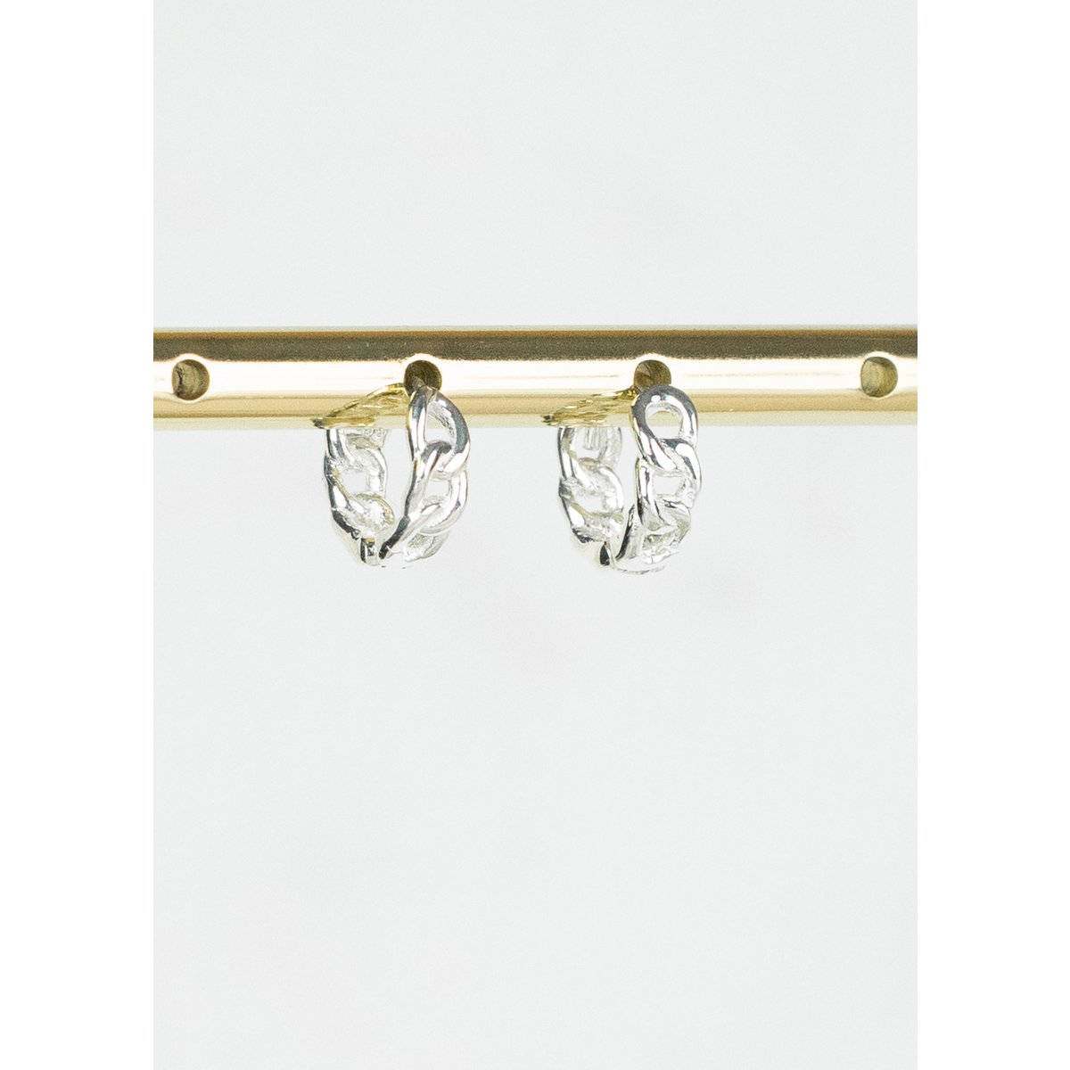 Boucle d'oreille lien argent