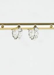Boucle d'oreille lien argent