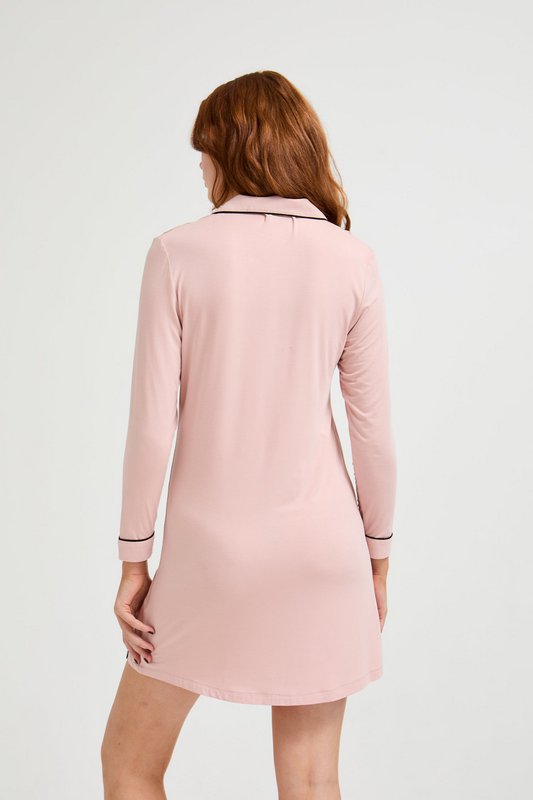Bamboo Nightshirt in Pink