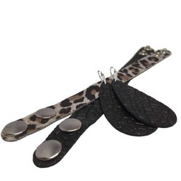 Orecchini in pelle 'Drops of Joy', Best Black