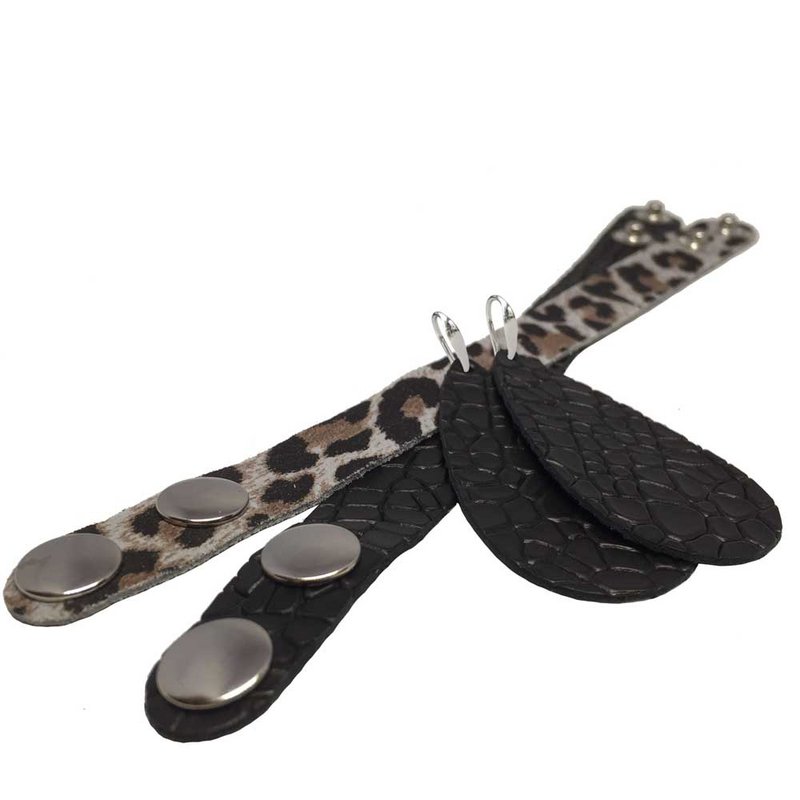 Pendientes de cuero 'Gotas de Alegría', Best Black