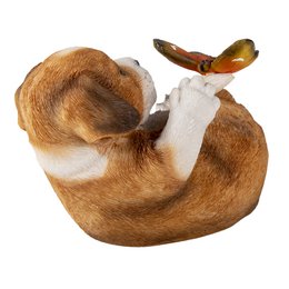 Bild Hund 14x9x10 cm braune Kunststoffzubehör für Kunststoff zu Hause