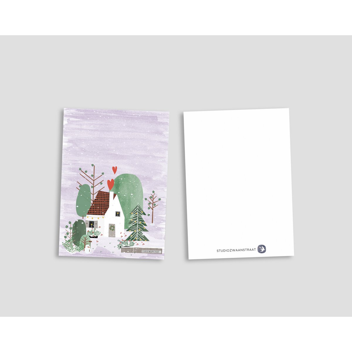postcard - series 'Christmas' - 'happy home christmas'