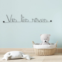 Live your dreams – Best-Seller wire bedroom wall decoration – to pin – Wall Jewelry