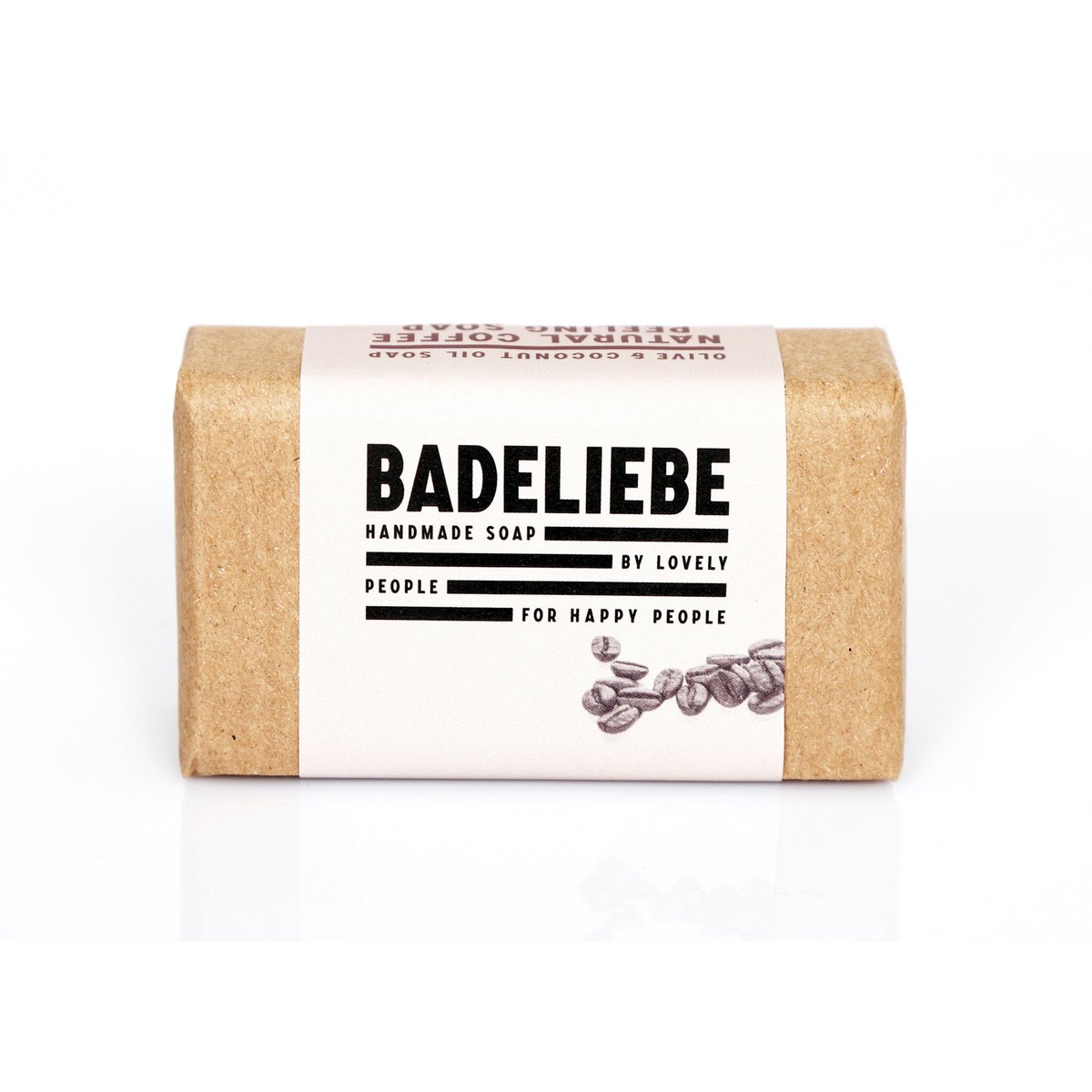 BADELIEBE - Hartseife Natürliches Kaffee-Oliven- & Kokosöl