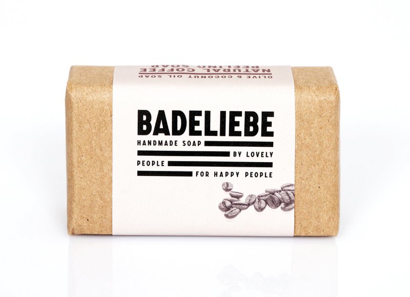 BADELIEBE - Hartseife Natürliches Kaffee-Oliven- & Kokosöl