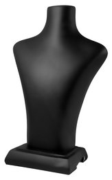 Bust, plastic, 27.5 cm x 18 cm x 10 cm, black