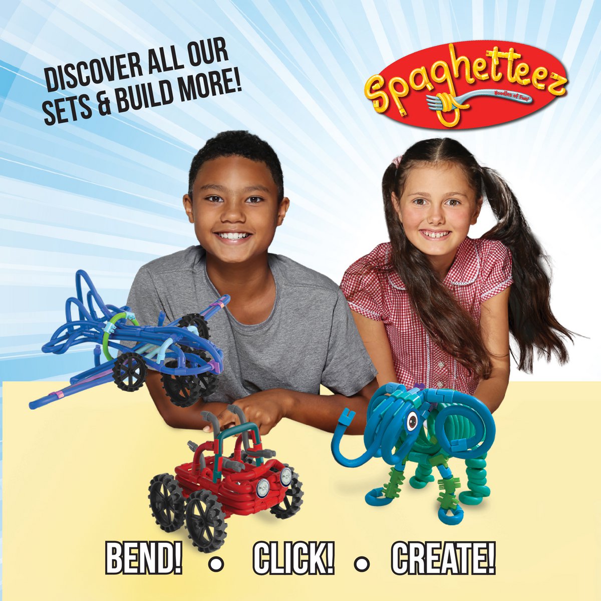 Spaghetteez - Bendy Buggy 34pcs