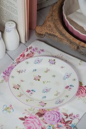 Placa de postre de porcelana Flora de 19 cm Isabelle Rose