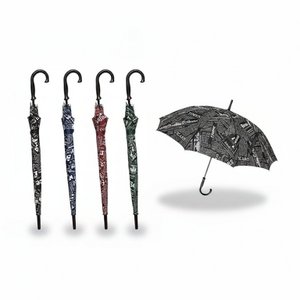 Newspaper Print Umbrella - Adult Size Travel
