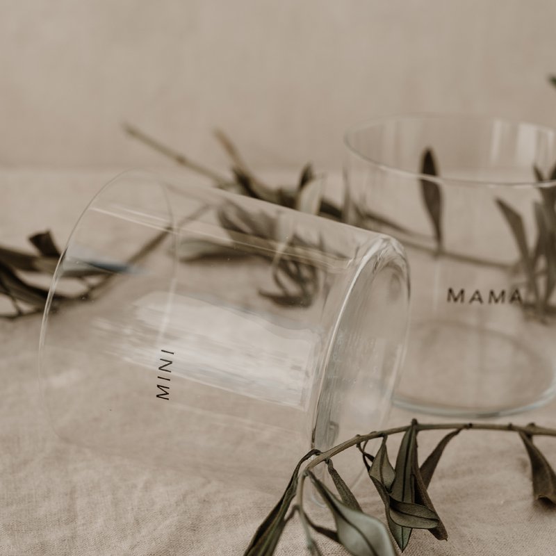 Trinkglas im 2er Set Mama & Mini (VE = 4 Sets)