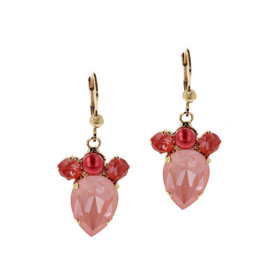 Precious Coral Earhangers