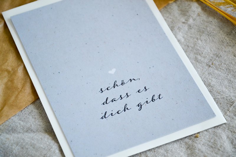 Ansichtkaart "Leuk dat je bestaat"