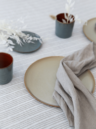 Serviettes Beige Naturel (lot de 2) / 100% lin