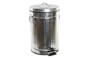 IRON PP TRASH BIN 29X29X43 12L, SILVER PC186733