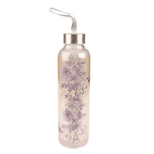 Glass bottle 650 ml of glass of floral water bottle
