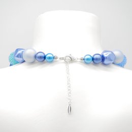 Collar Stephisimo "Bollywood", azul celeste