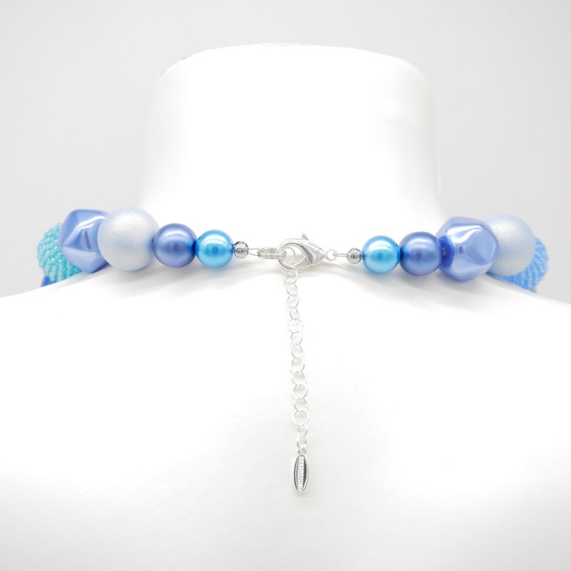 Collar Stephisimo "Bollywood", azul celeste