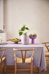 Vase Metal Matt Lilac 32cm