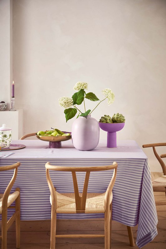 Vase Metal Matt Lilac 32cm