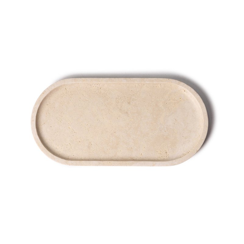 Travertinbakke oval 30x15cm