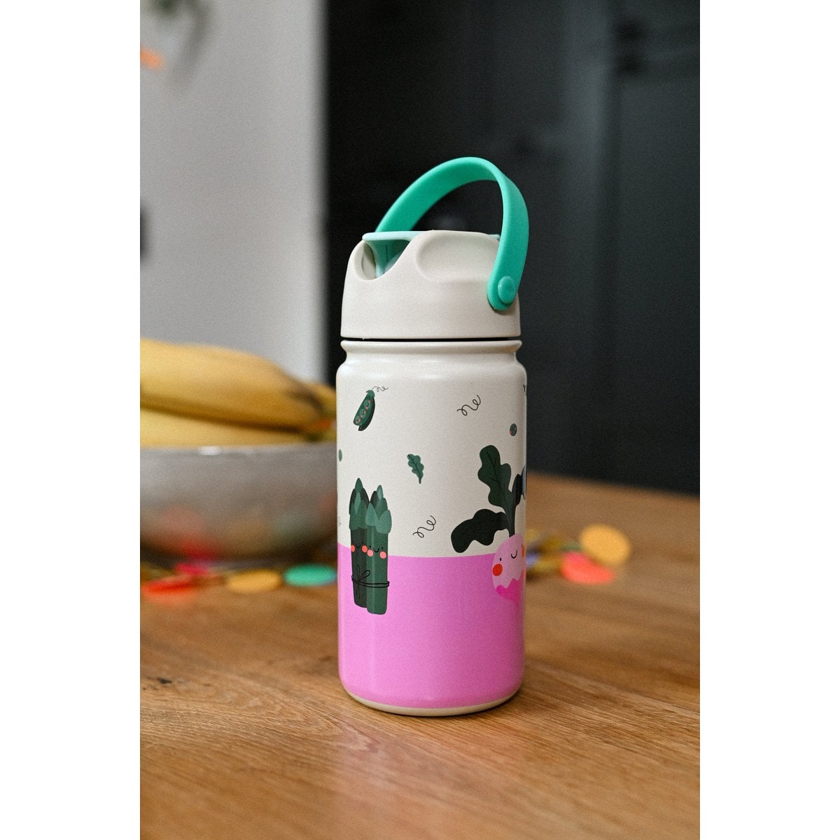 Isolierte Edelstahlflasche Veggie Pals