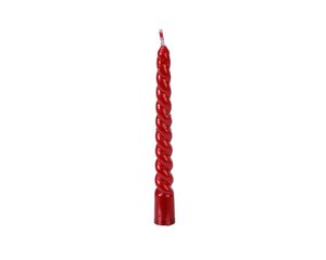 Weihnachtsbaumkerze rot Ø1,2x10cm 8er Set