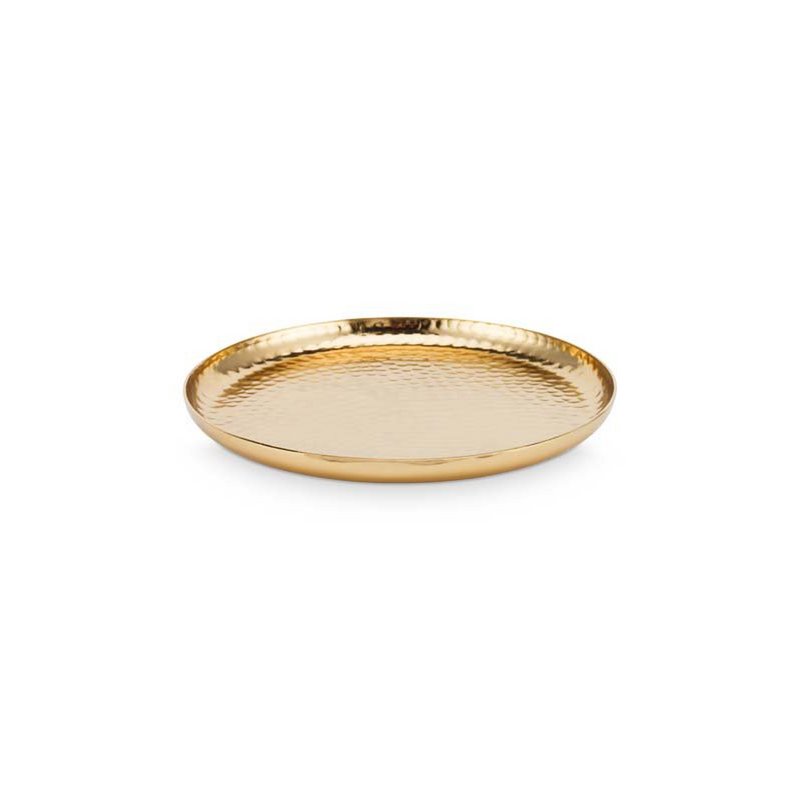Plate Metal Gold 22cm