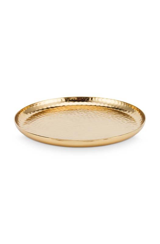 Plate Metal Gold 22cm