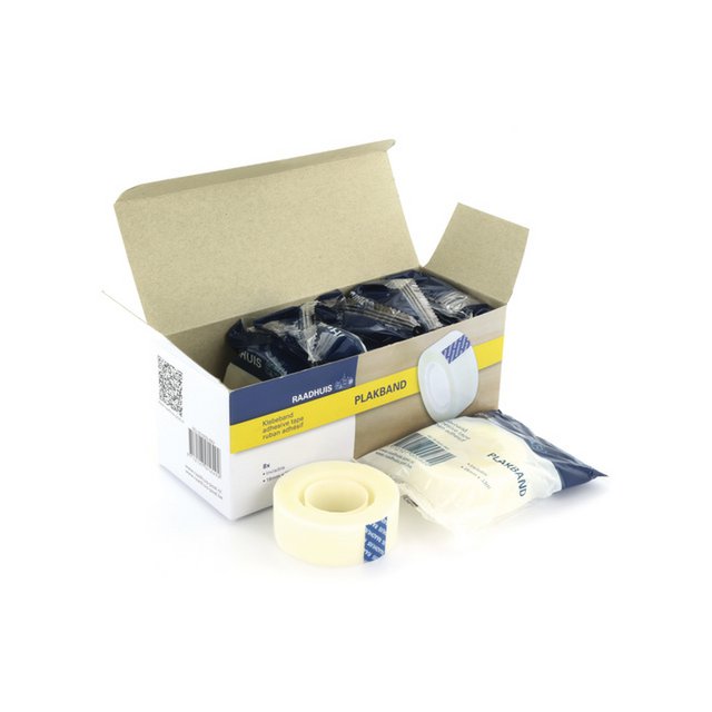 Plakband Raadhuis invisible 19mmx33m tbv B1 afrolapparaat