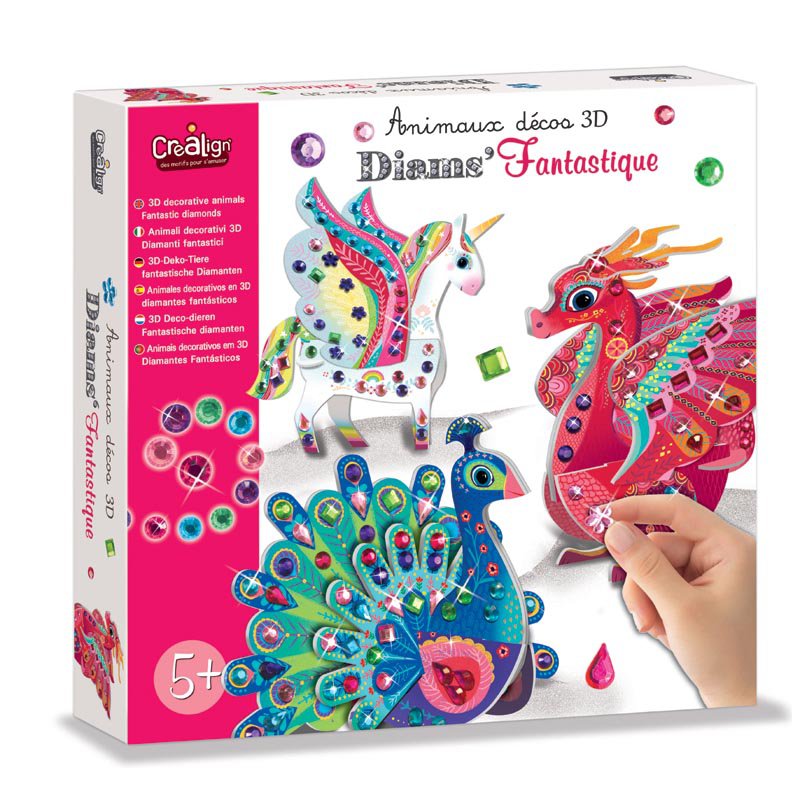 3D decorative animals "Fantastic diamonds"