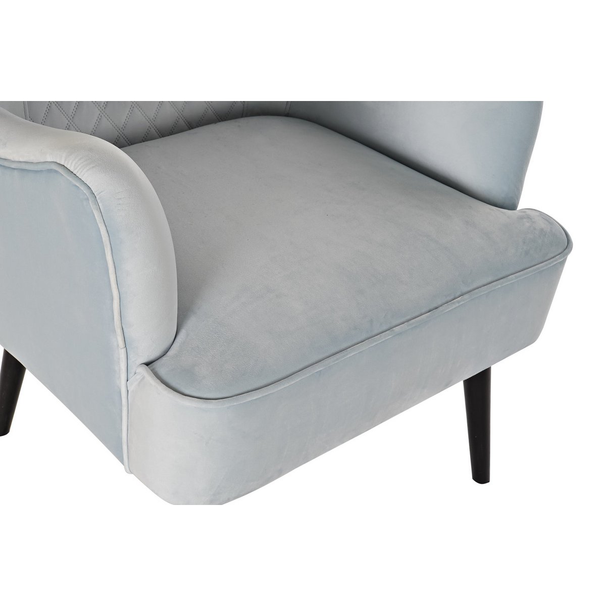 POLTRONA IN METALLO POLIESTERE 76X76X82 AZZURRO MB190879