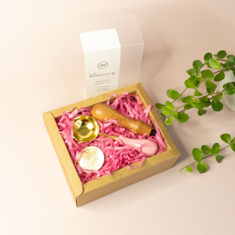 Wax Seal Starter Set - Cuchara y sello - Bestseller, Vintage, Sello de sobre, Papelería, Pasatiempos