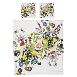 Bio-Bettwäsche-Set – Flower Garden Doppelbettbezug 200 x 220 Queen-Size