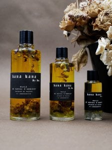 Apricot oil, mallows, labradorites