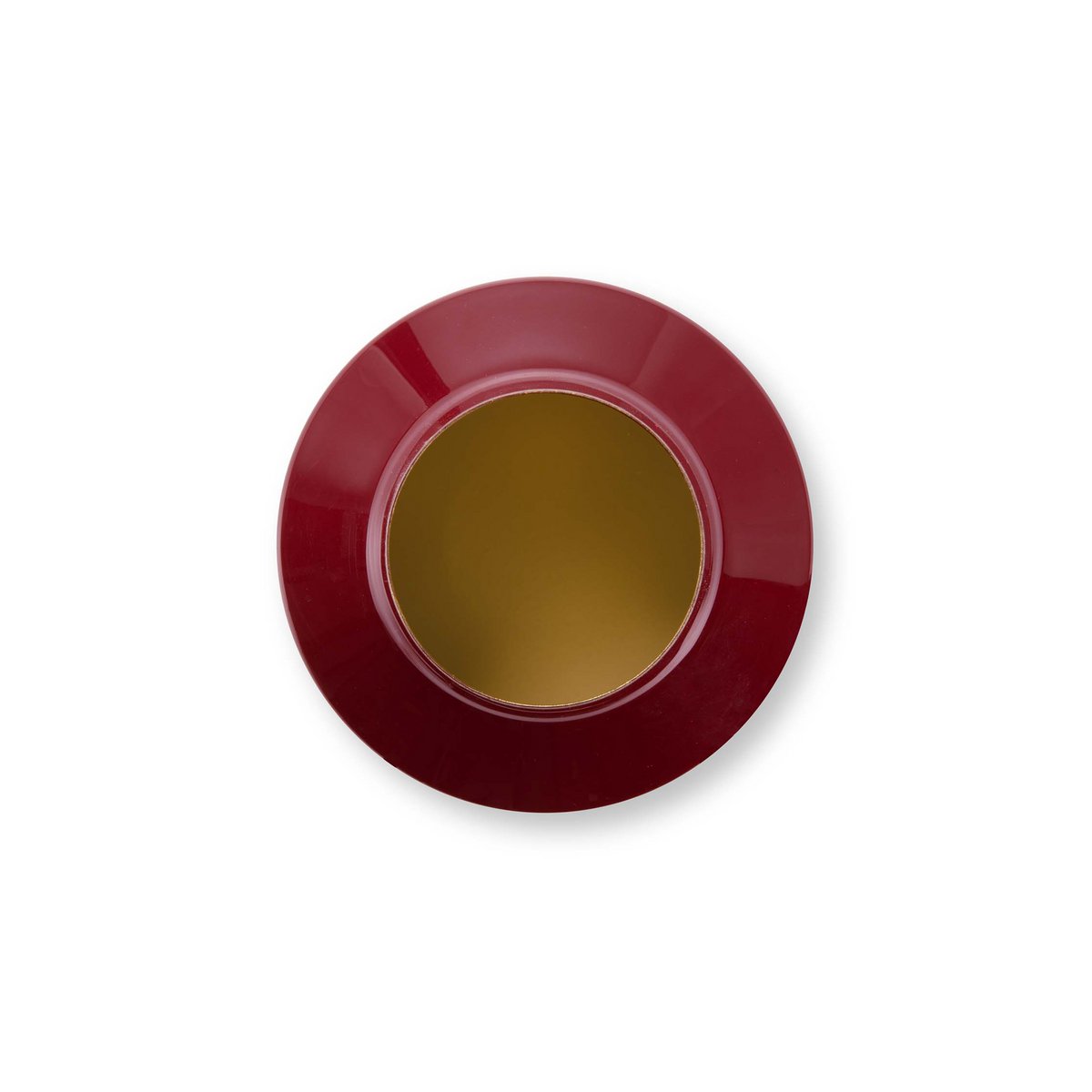 Vase Metal Dark Red 12x20cm