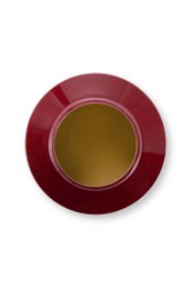 Vase Metal Dark Red 12x20cm