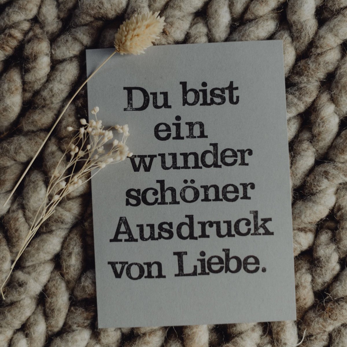 Cartolina affrancata "Ausdruck von Liebe"
