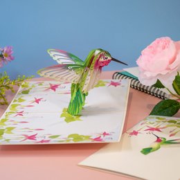 Hummingbird pop-up card