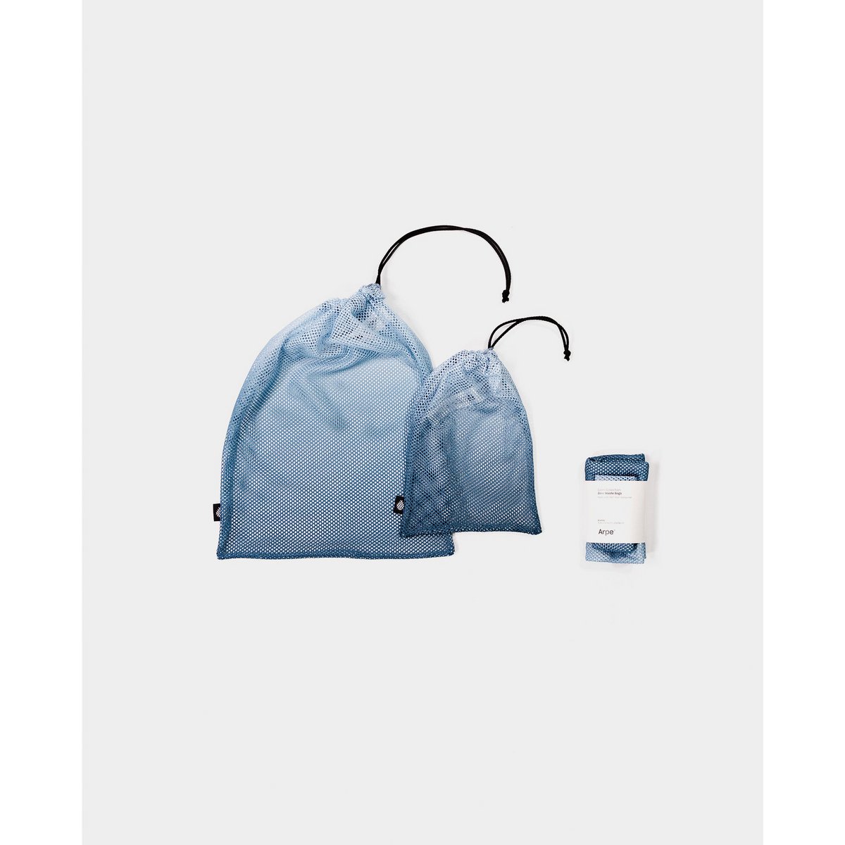 Nul afvalzakken stalen blauw